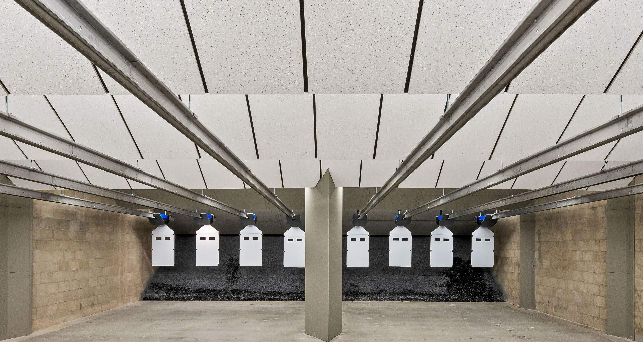 Targets at the end of the firing range